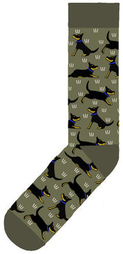 Red Tractor Socks-Black & Tan Kelpies