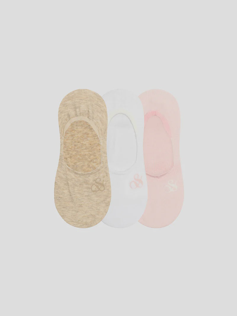 3-pack no show socks
