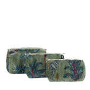 Velvet Pouch - Sage Tiger -Small - Presence Hamilton