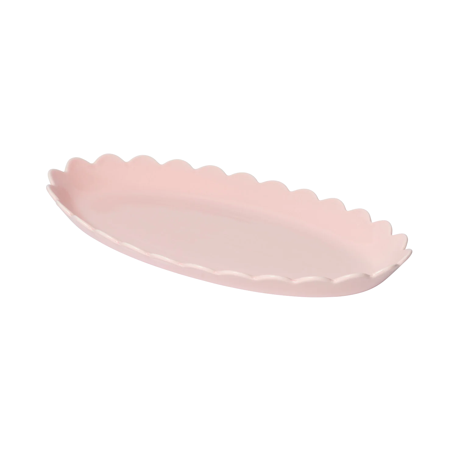 Scallop Platter Pink