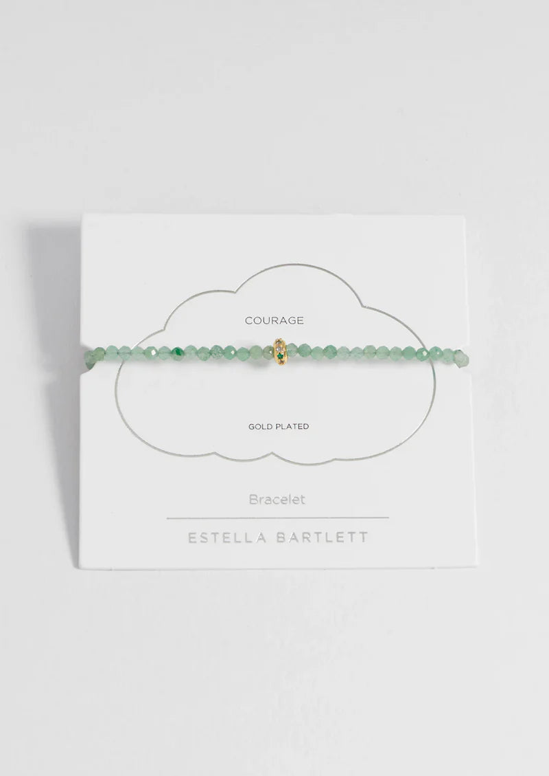 Amelia Bracelet Gold Plated - Green Aventurine