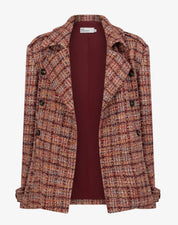 Revel Jacket- Berry Check