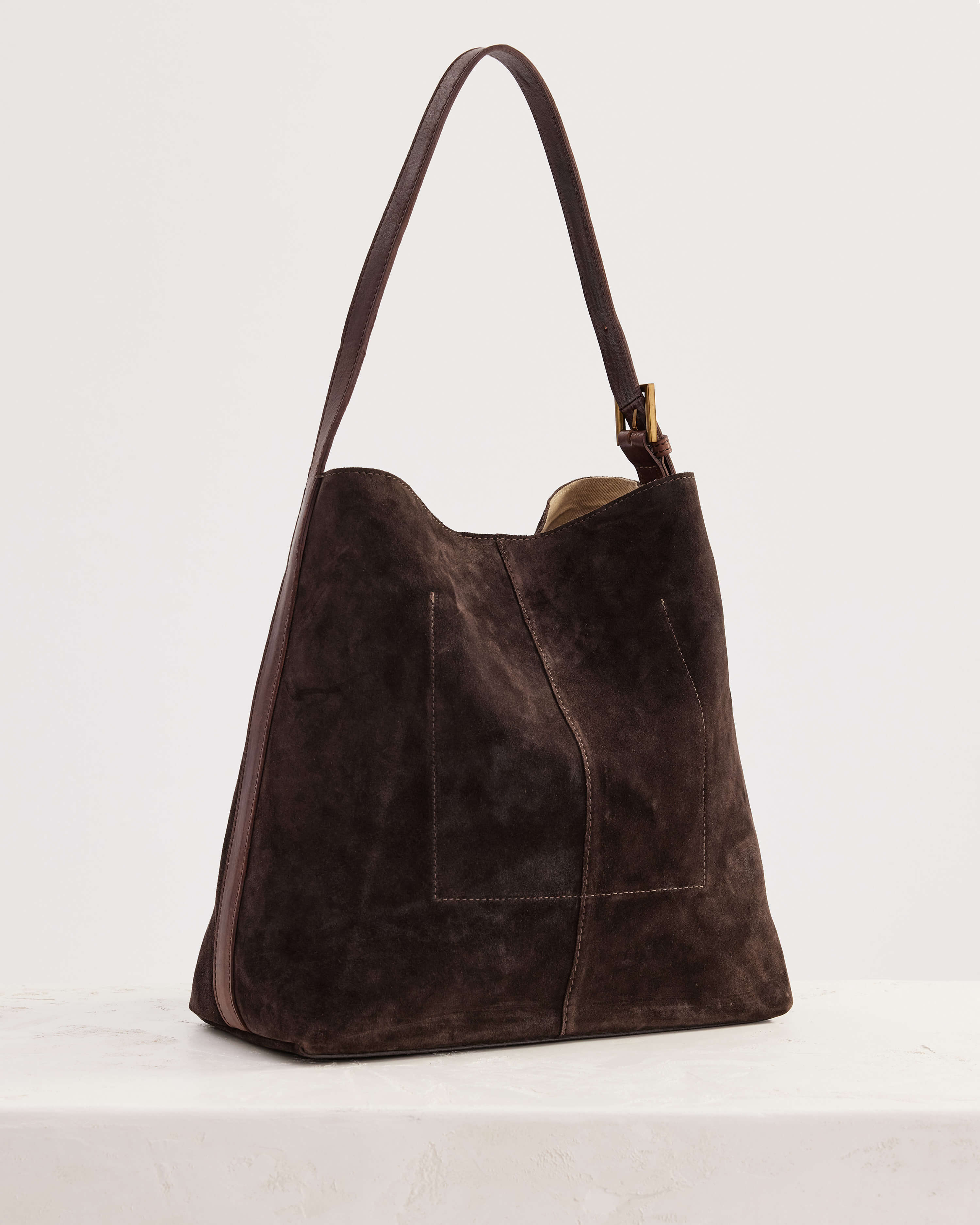 Suede Cabas Tote