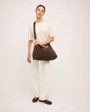 Suede Slouchy- Chocolate