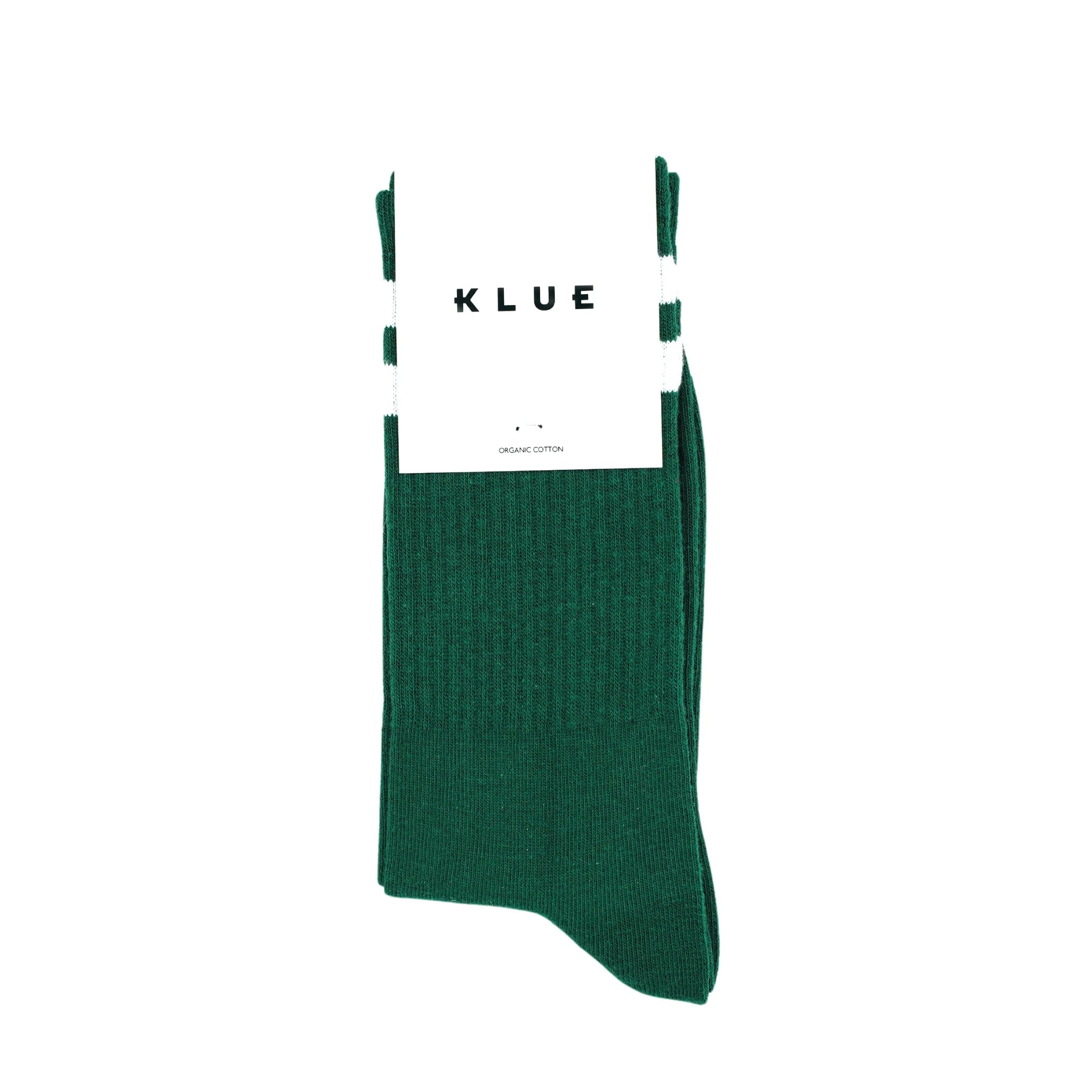 KLUE Organic Cotton Tennis Socks-Green