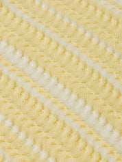 Striped knitted t-shirt-Parsnip