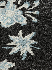 Jacquard short-sleeved top- Meteorite