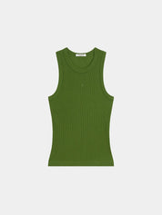 Rib Racer Tank- Garden Green