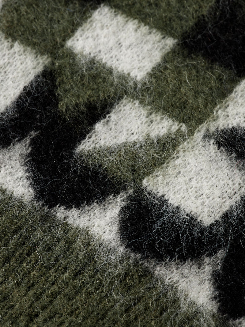 Fuzzy jacquard pullover - Thyme - Presence Hamilton