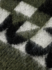 Fuzzy jacquard pullover - Thyme - Presence Hamilton