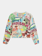 Jean Basquait Printed Pullover