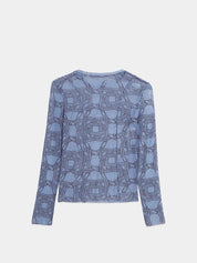 Mesh long-sleeved t-shirt -Horseshoe Infinity