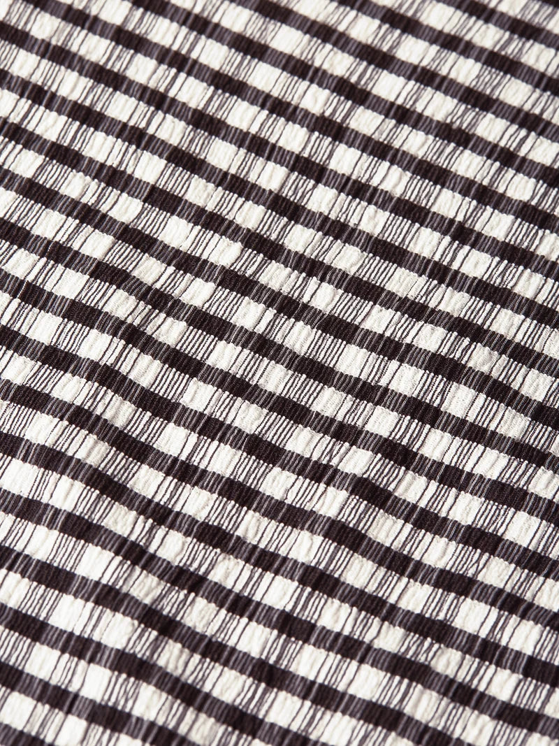 Gingham long-sleeved t-shirt