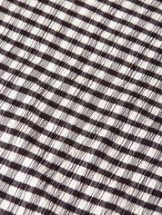 Gingham long-sleeved t-shirt