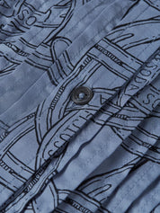 Pintuck shirt -Horseshoes infinity