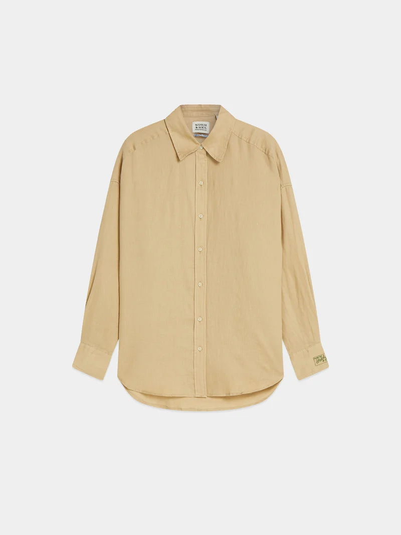 Linen shirt -Travertine