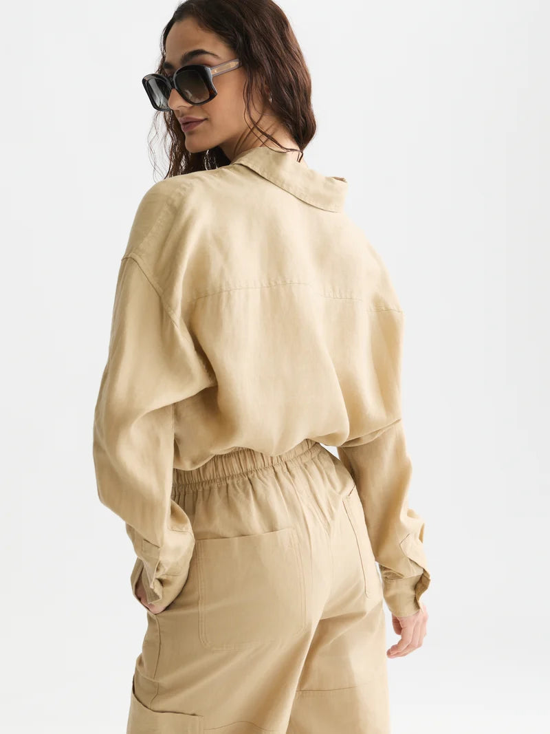 Linen shirt -Travertine