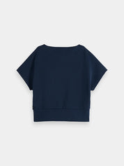 Short sleeved sweatshirt