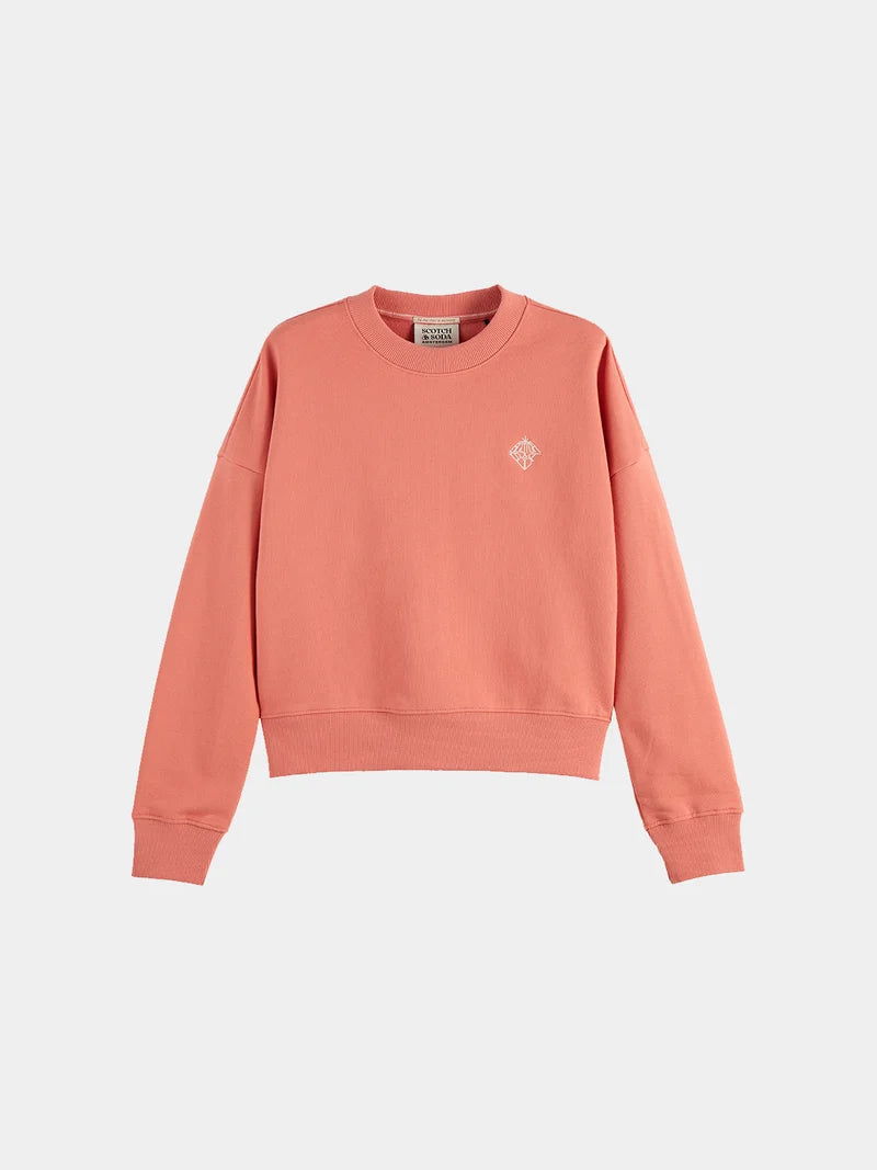 Embroidered Logo Sweatshirt- Canyon Clay