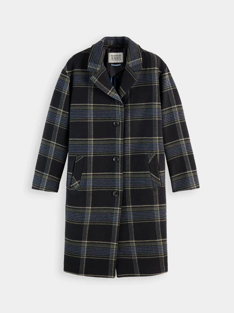 Single-breasted coat -Meteorite Check - Presence Hamilton