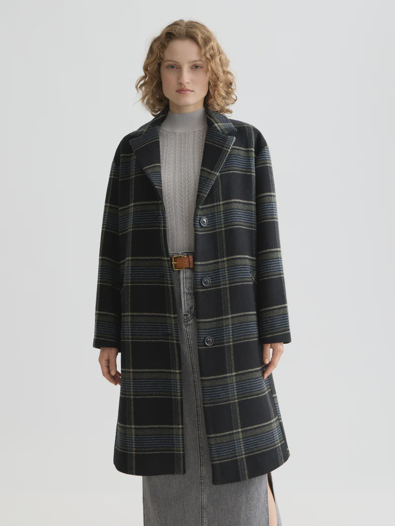 Single-breasted coat -Meteorite Check - Presence Hamilton