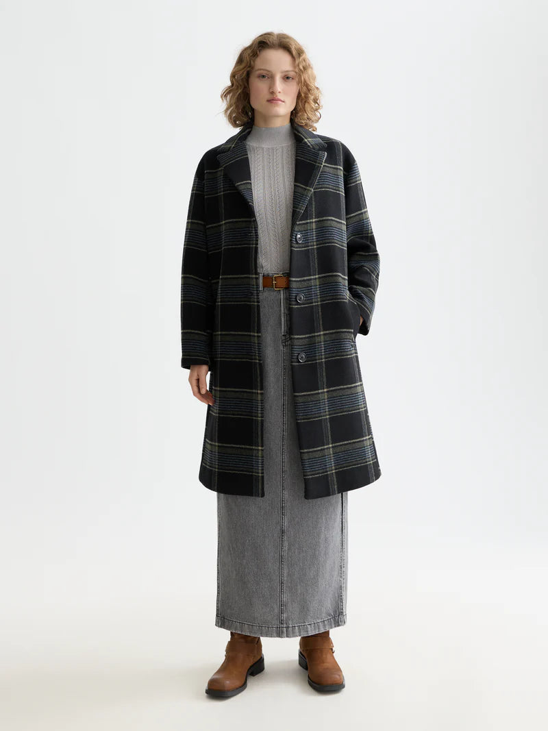 Single-breasted coat -Meteorite Check - Presence Hamilton