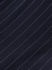 Single-breasted fitted blazer-Night Blue Pinstripe