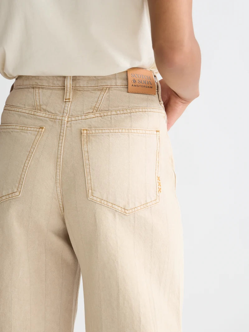 The Loop High Rise Barrel Leg- Travertine