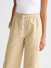 Noa wide-fit pants- Travertine