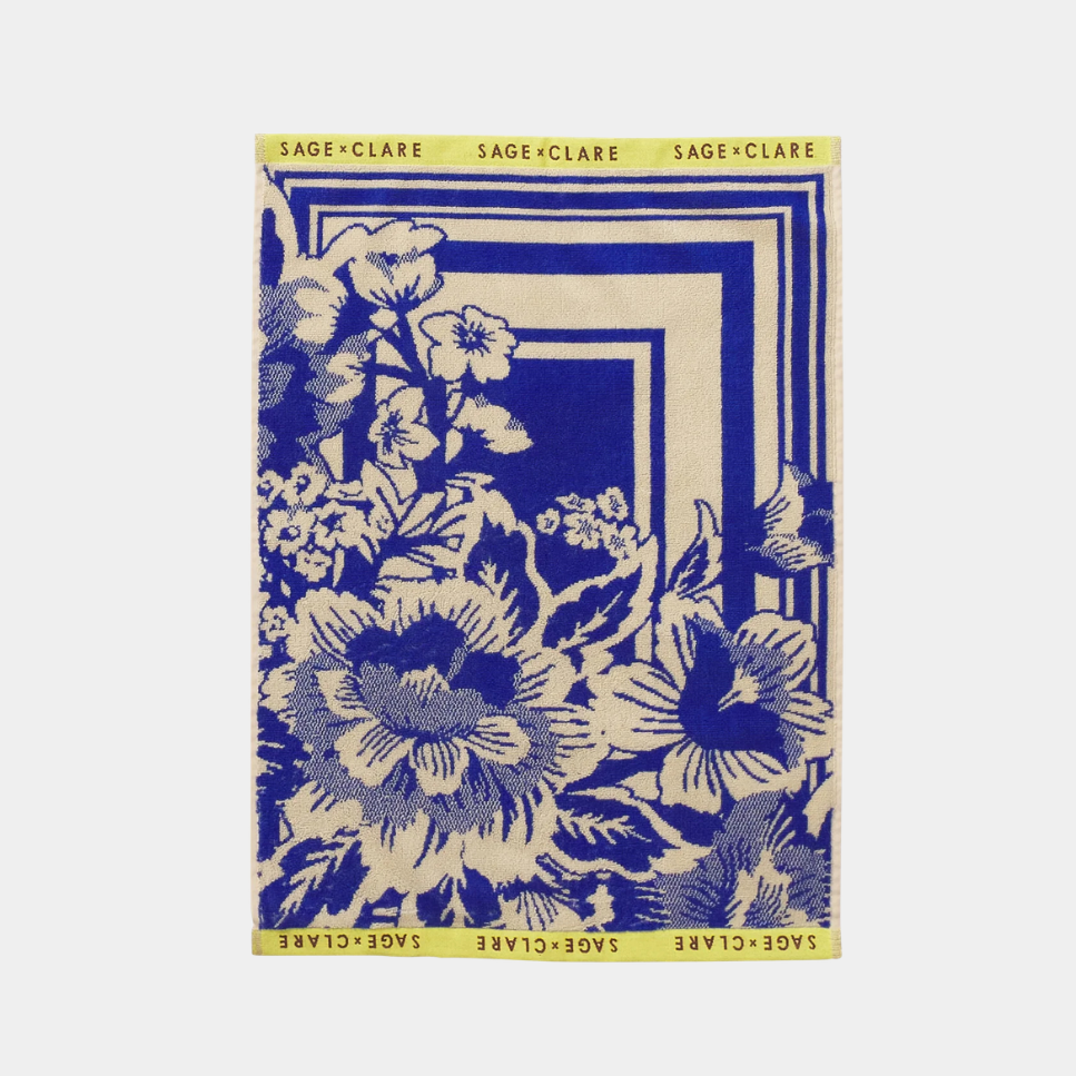 Eliza Hand Towel- Ultramarine - Presence Hamilton