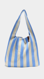 Lois Shopper - 67 Beige & Steel Blue - Presence Hamilton