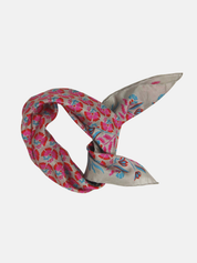 Mini Augustine Rose Silk Scarf
