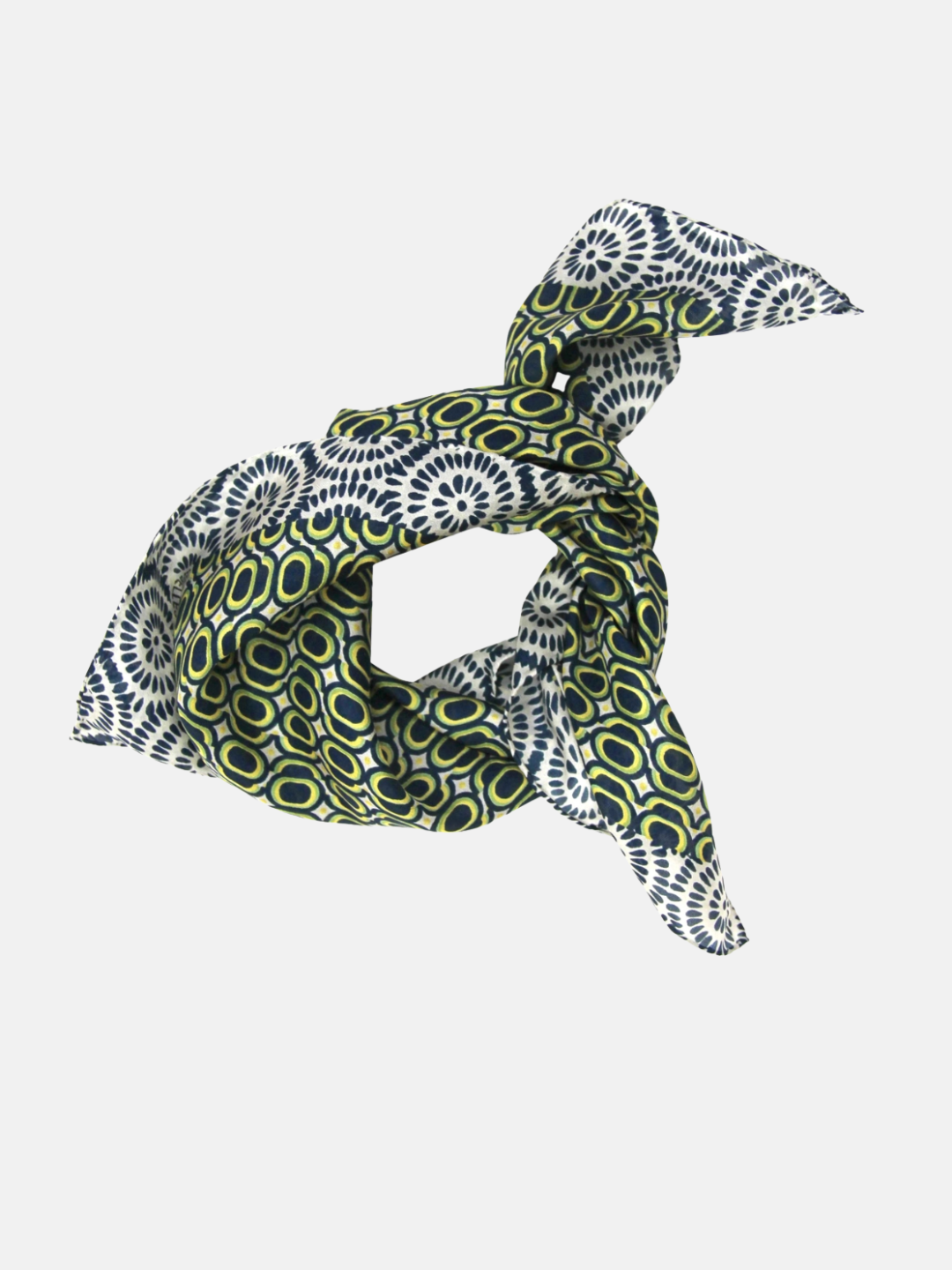 Mini Tempo Marine Silk Scarf