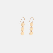 Triple Mini Hammered Disc Earring