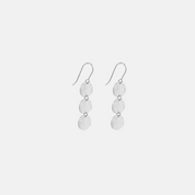 Triple Mini Hammered Disc Earring