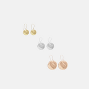 Hammered Disc Earrings