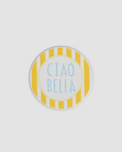 Yellow Stripe Cia Bella Plate