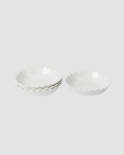 Scallop Bowls White- set of 4