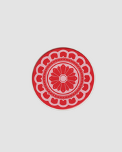 Red & Pink Flower Plate