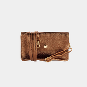 Maison Fanli Metallic Leather Clutch Cross Body