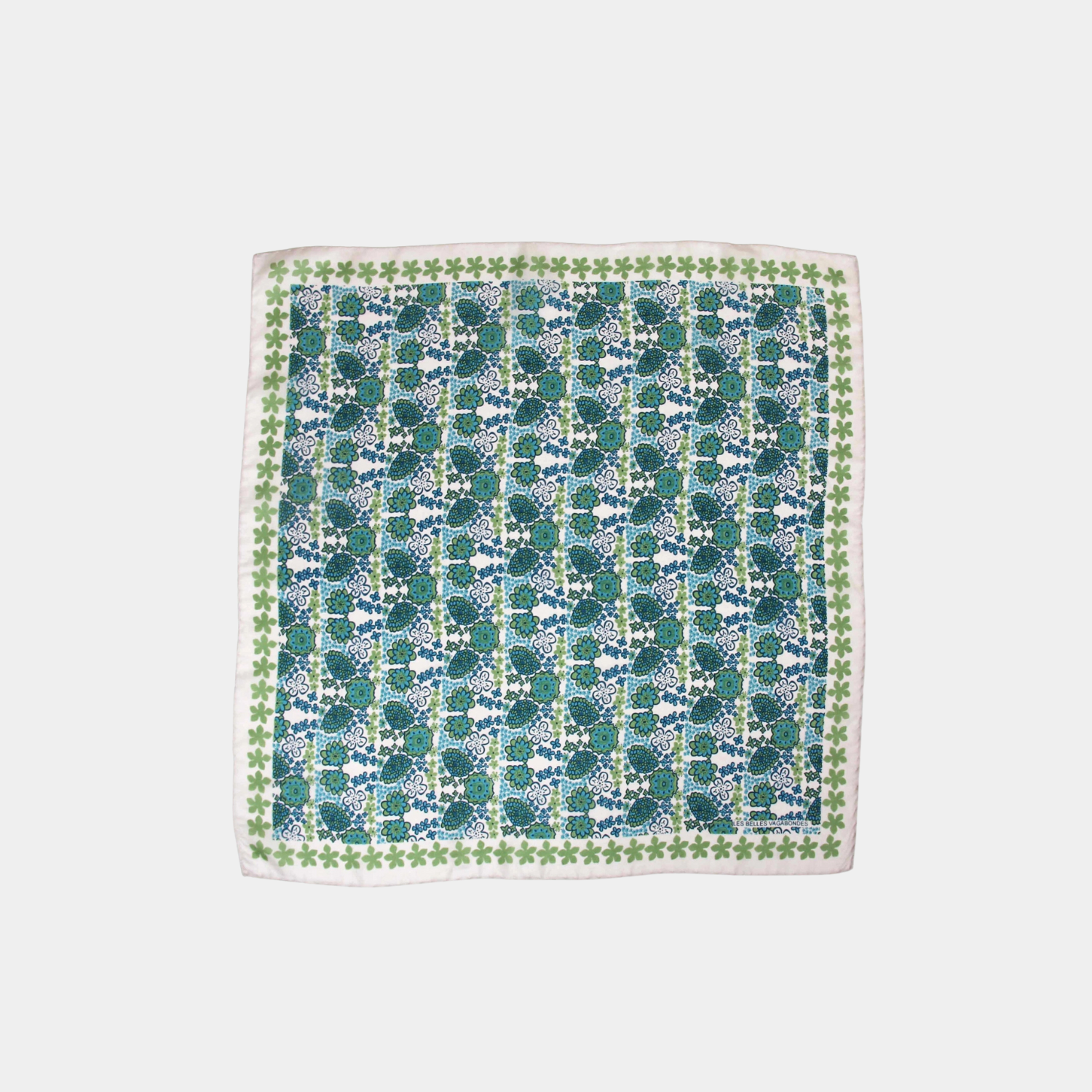 Mini Caribbean Blue Silk Scarf