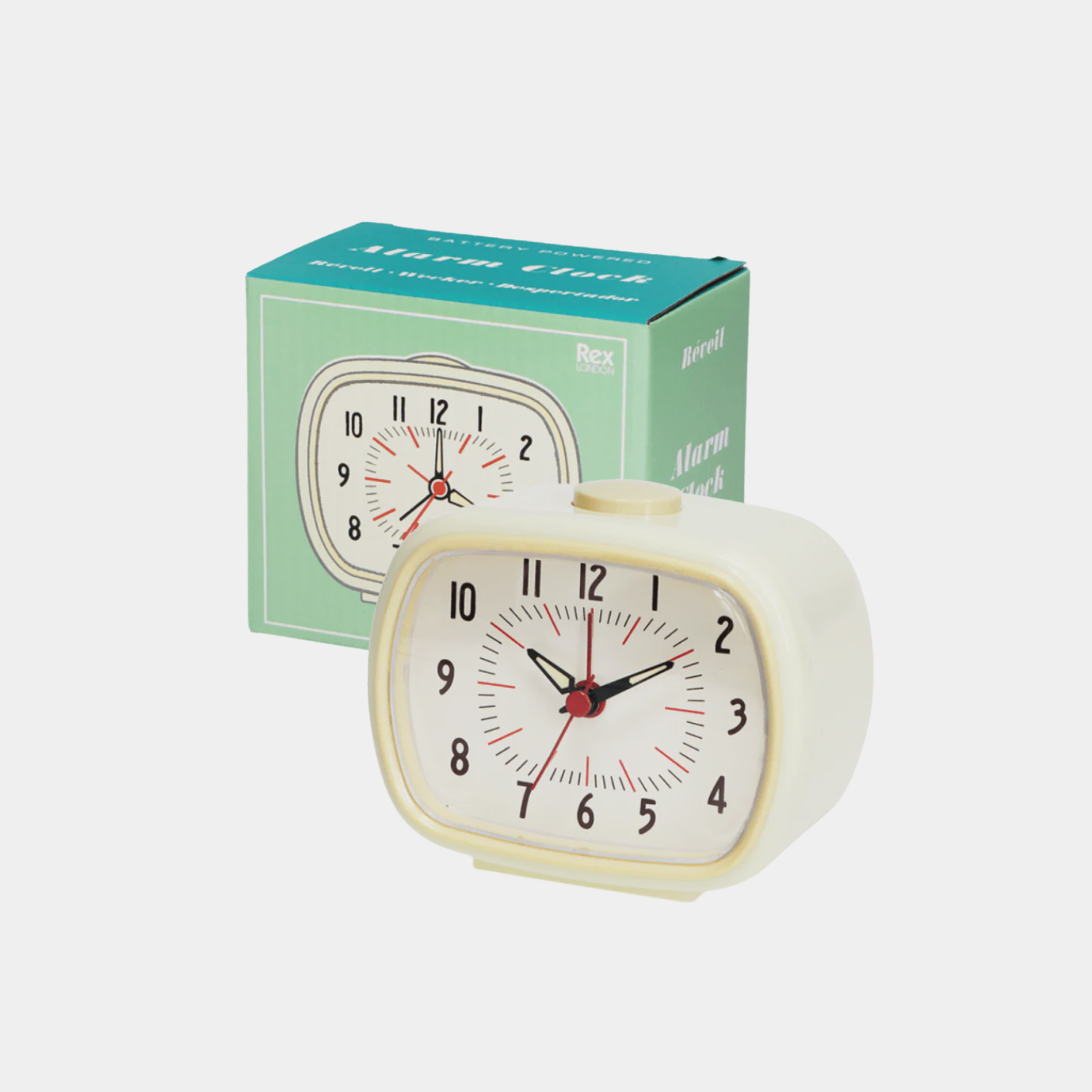 Retro Alarm Clock- Cream