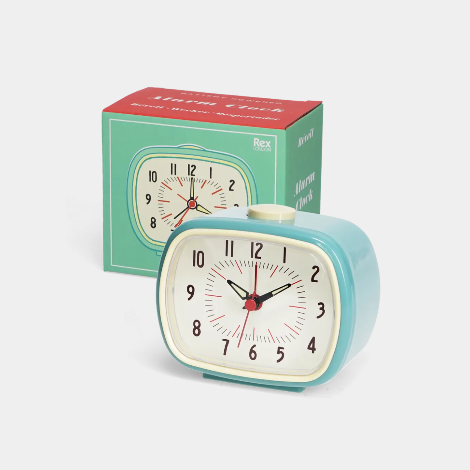 Retro Alarm Clock- Blue
