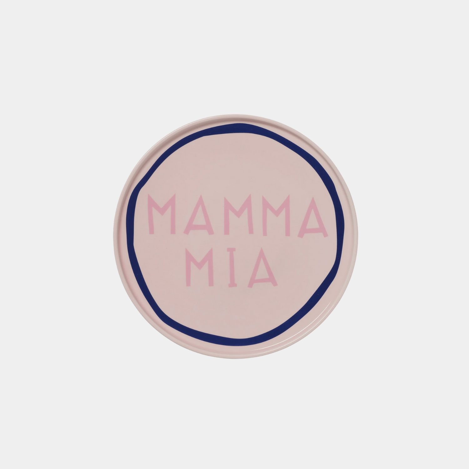 Pink Mamma Mia Plate