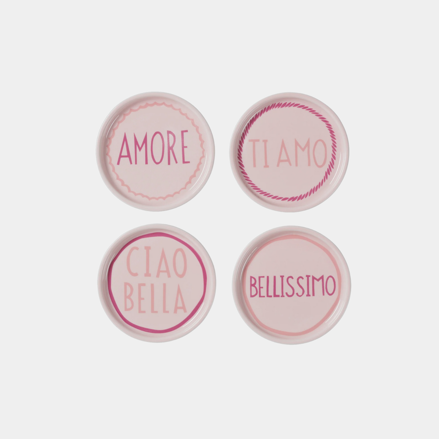 Pink Italian Coasters