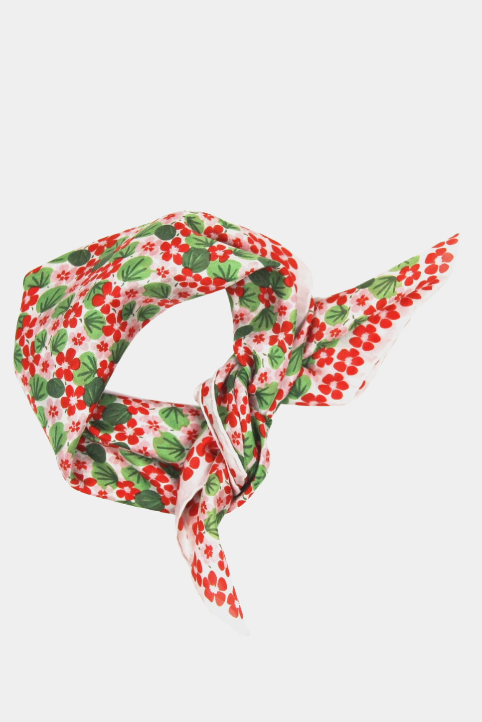 Mini Capucine Orange Silk Scarf - Presence Hamilton