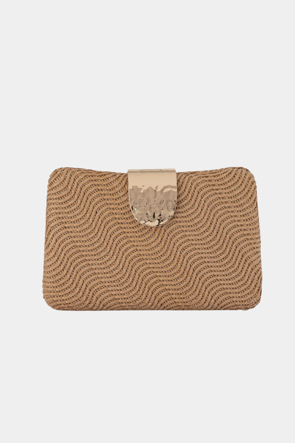 Lindy Woven Clutch-Natural - Presence Hamilton