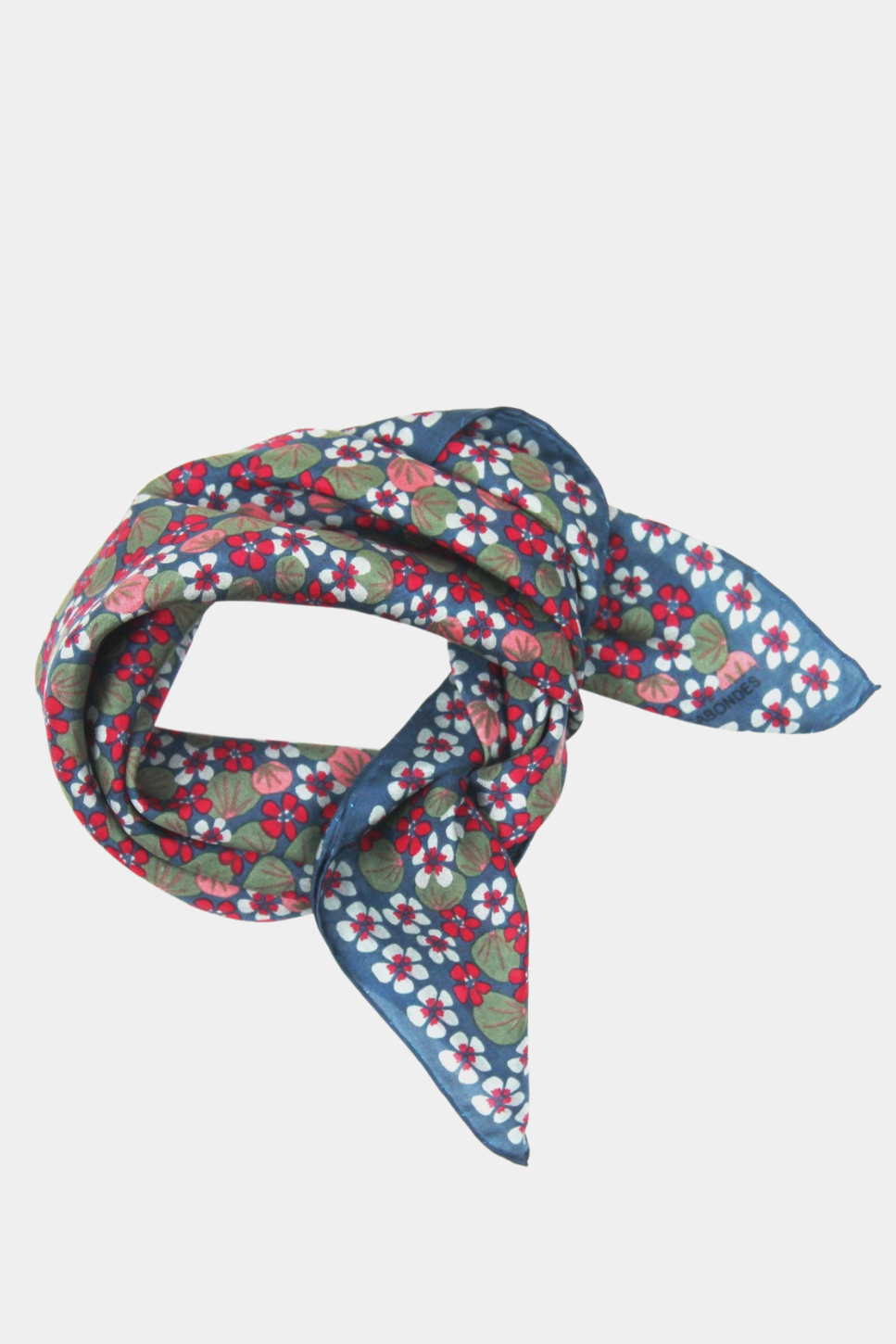 Mini Capucine Gray Silk Scarf - Presence Hamilton