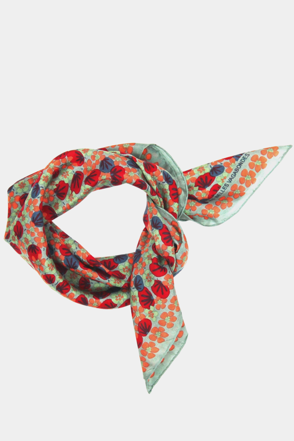 Mini Capucine Beige Silk Scarf - Presence Hamilton