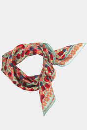 Mini Capucine Beige Silk Scarf - Presence Hamilton